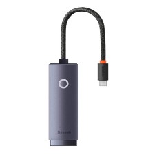 BASEUS LITE SERIES 1000MBPS ETHERNET ADAPTER USB-C / TYPE-C TO RJ45 LAN PORT (GREY)