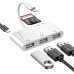 COTEetCI 6 in 1 Lightning Hub RJ45 Ethernet OTG Card Reader Adapter