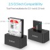 ORICO 6619SUS3 DUAL BAY 2.5INCH AND 3.5INCH SATA USB 3.0 HDD ENCLOSURE WITH DOCKING STATION