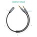 UGREEN 3.5MM FEMALE TO 2MALE AUDIO CABLE BLACK (20899)