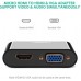 UGREEN MICRO HDMI MALE TO HDMI & VGA FEMALE CONVERTER (30355)