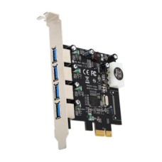 4 Port USB 3.0 HUB to PCI-e PCI Express Card Adapter Speed Rate up to 5Gbps