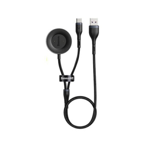 Baseus Cafule Series One-for-two Data Cable USB to Type-C+ Watch Charging Dock
