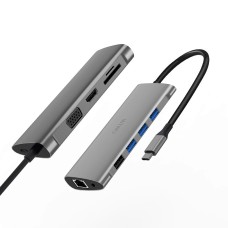 WIWU ALPHA 11 IN 1 TYPE C MULTIFUNCTION HUB