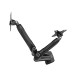 Kaloc KLC V28 17-27 inch LCD/LED Monitor Dual Arm Desk Mount Stand with Height Adjustable Gas Spring