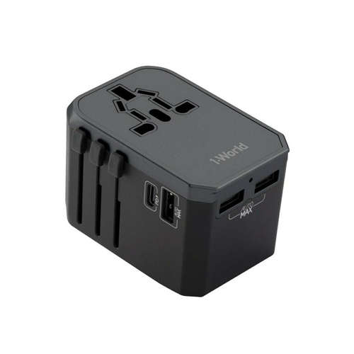 MOMEX 1- WORLD  TYPE C +3 USB UNIVERSEL TRAVEL ADAPTER 30W